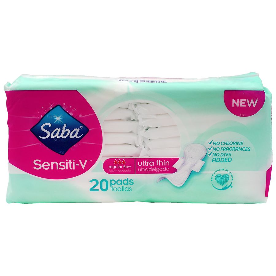 Saba Sensiti-V Ultra Thin Pads 0, 0,