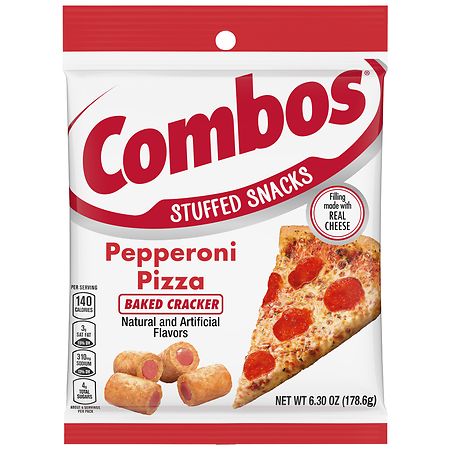 Combos Stuffed Baked Cracker Snacks Pepperoni Pizza