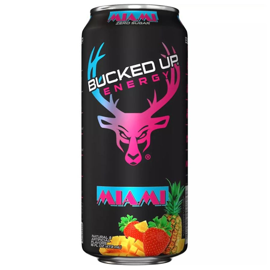 Bucked Up Energy Drink Miami (Strawberry, Mango, Pineapple)