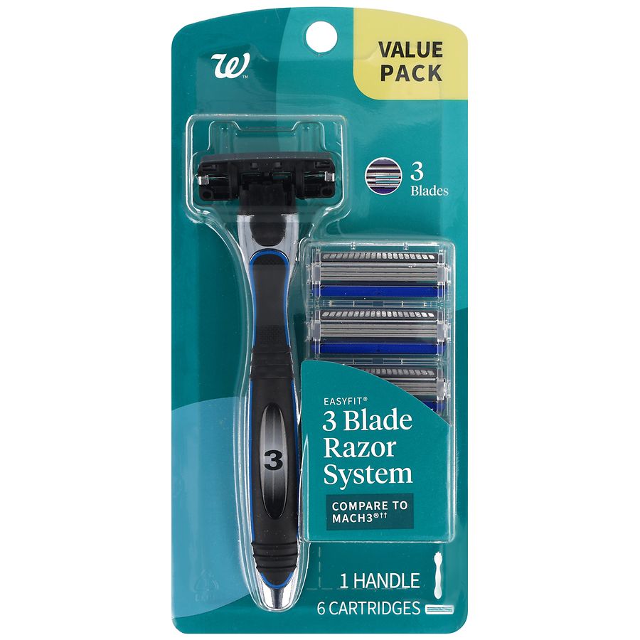 Walgreens EasyFit 3 Blade Razor System 0, 0,
