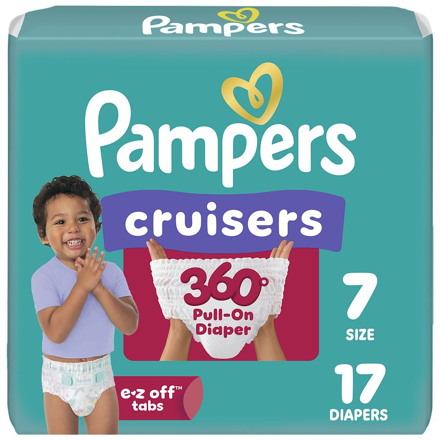 Pampers Pull-On Diapers Unscented, Size 7 (41+ lbs) | Walgreens