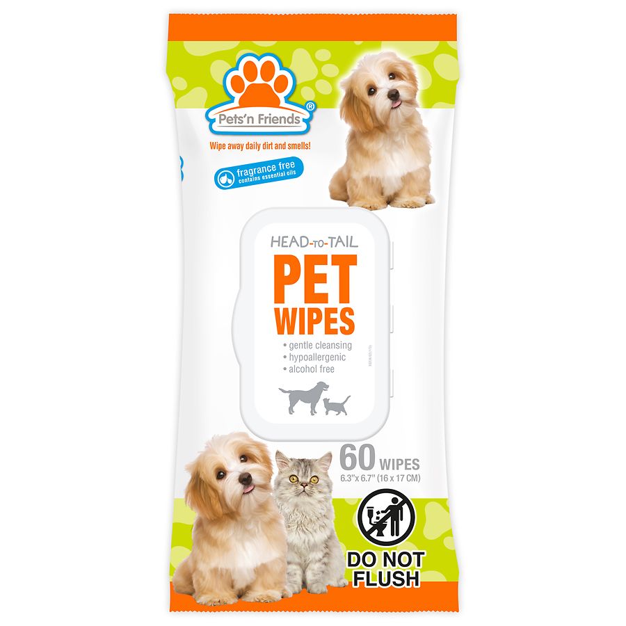 Pets'n Friends Pet Wipes Unscented