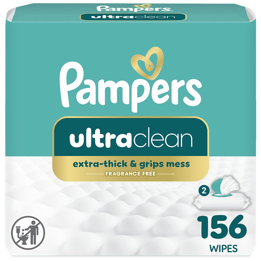Pampers Free Gentle Baby Wipes, 99% Water, Hypoallergenic Unscented