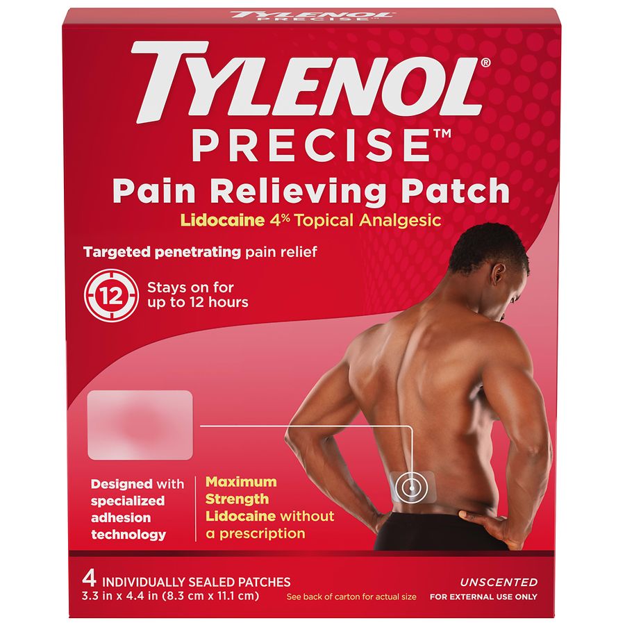 TYLENOL Pain Relieving Patches, Large, Unscented Large