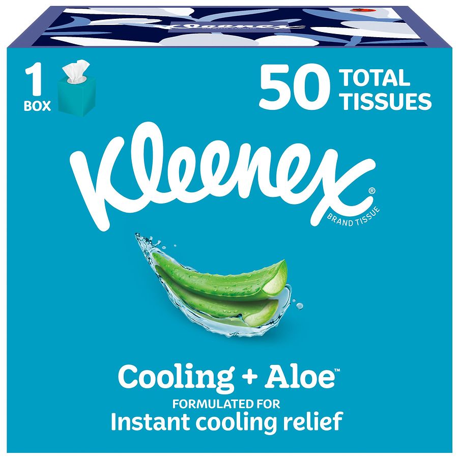 Kleenex Cooling + Aloe Facial Tissues 2-Ply