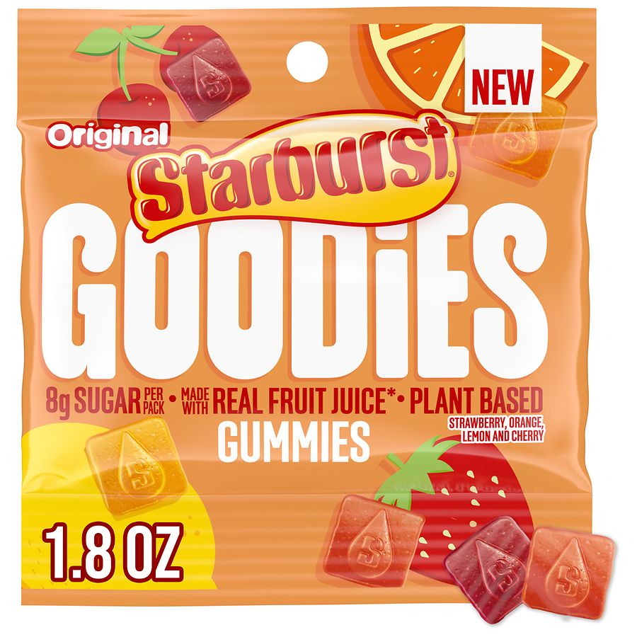 Starburst Goodies Original Plant Based Fruit Gummy Candy