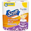 12-Count Scott Comfort Plus 1-Ply Toilet Paper Family Rolls + 6-Pack Scott Comfort Plus Lavender Toilet Paper (Mega Rolls)