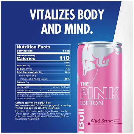 Red Bull Pink Edition Energy Drink Wild Berries