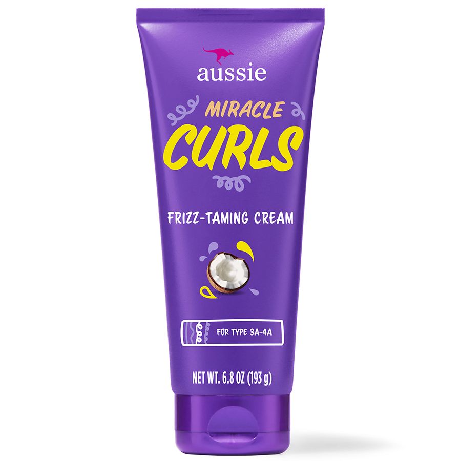 Aussie Miracle Curls Frizz-Taming Cream for Frizz-Free Curly Hair
