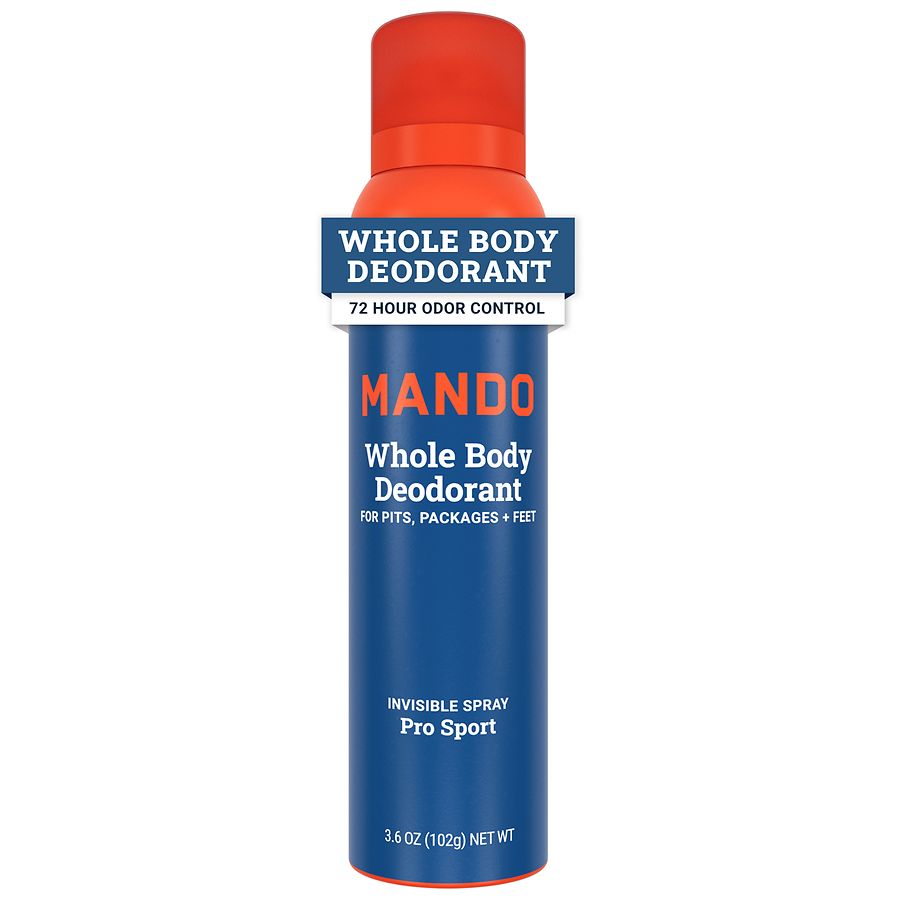 Mando Whole Body Men's Invisible Spray Deodorant Pro Sport