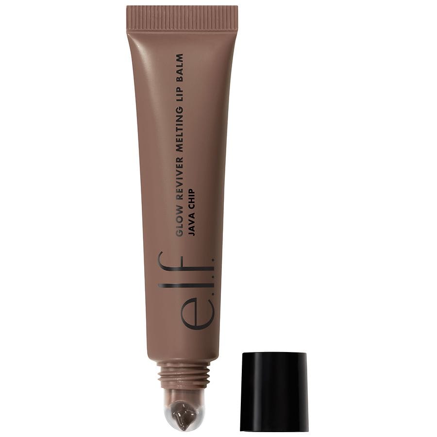 e.l.f. Glow Reviver Melting Lip Balm Java Chip, Dark Brown