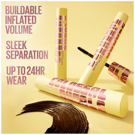 Maybelline New York Colossal Bubble Washable Mascara, Brownish Black
