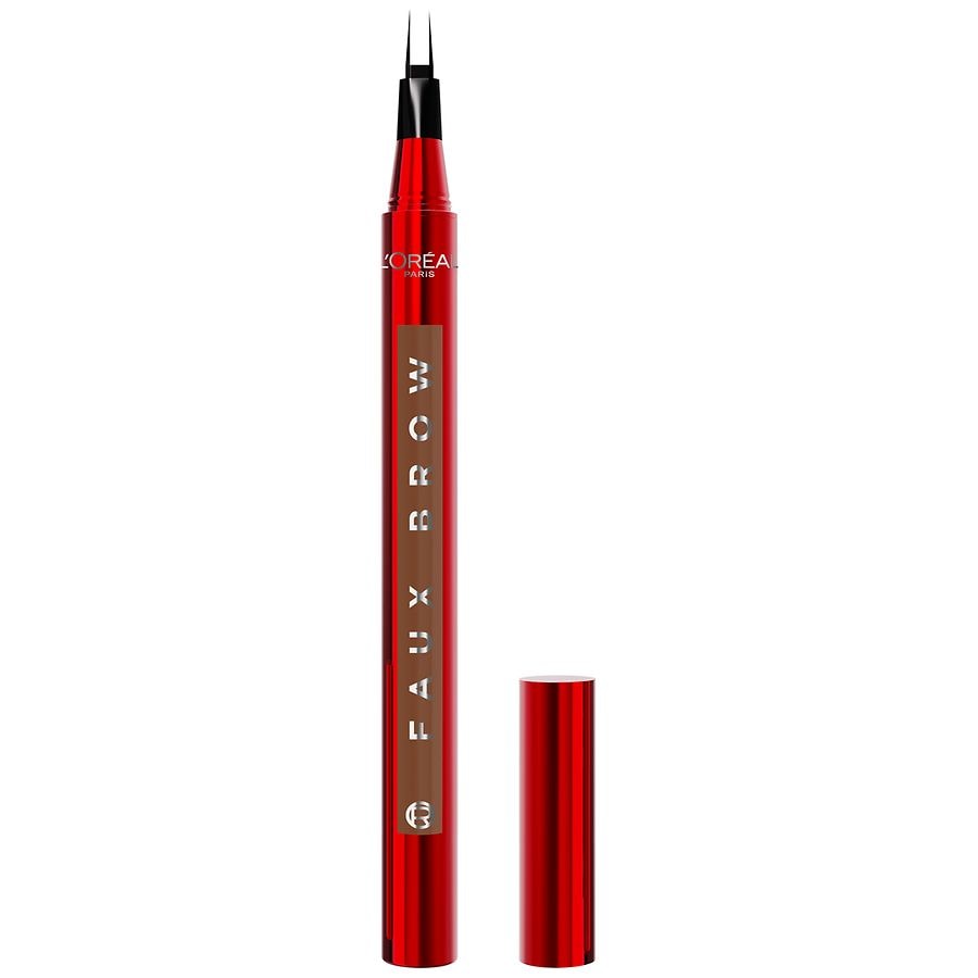 L'Oreal Paris Faux Brow, Effortless, Hair-Like Brow Filling Pen, Double-Brush Tip, Dark Blonde