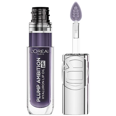 L'Oreal Paris Plump Ambition pH Hyaluron Lip Oil Color Shifting With 24 Hour Hydration pH Berry Noir