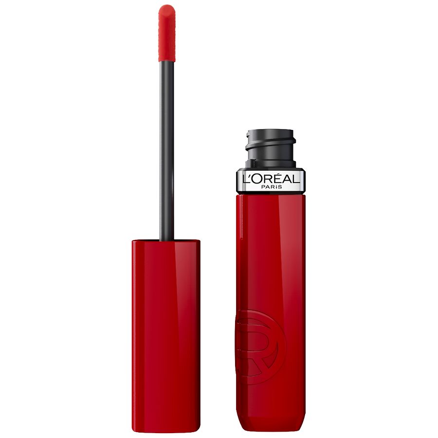 L'Oreal Paris Lacque Resistance Liquid Lipstick, 16Hr Lacquer-Like Shine And Comfort, Le Rouge Paris