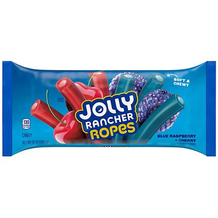 JOLLY RANCHER Ropes Candy Blue Raspberry  Cherry  100 oz