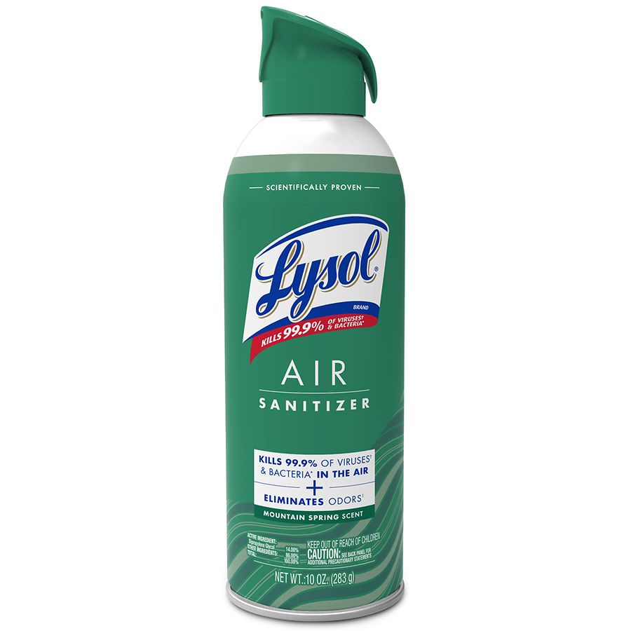 Lysol Air Sanitizer Spray Mountain Spring