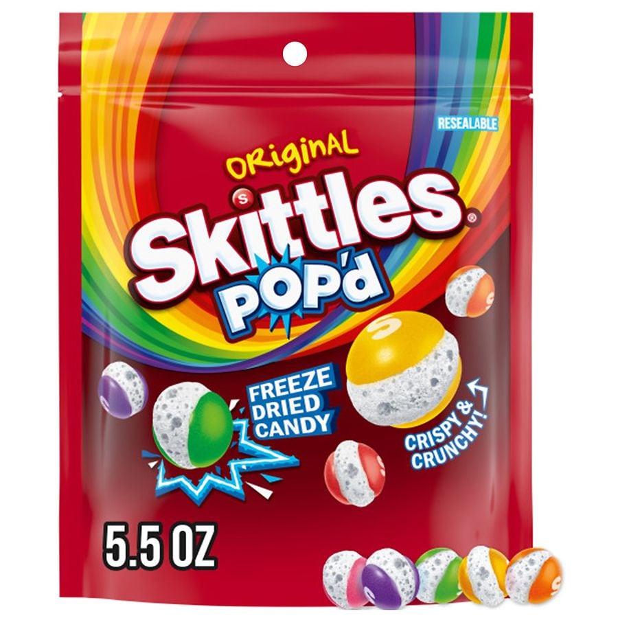 Skittles POP'd Freeze Dried Candy Original