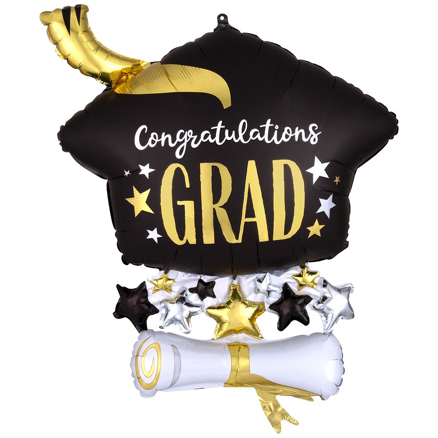 Progressive Balloons Satin Infused Cap Diploma Foil Balloon XL