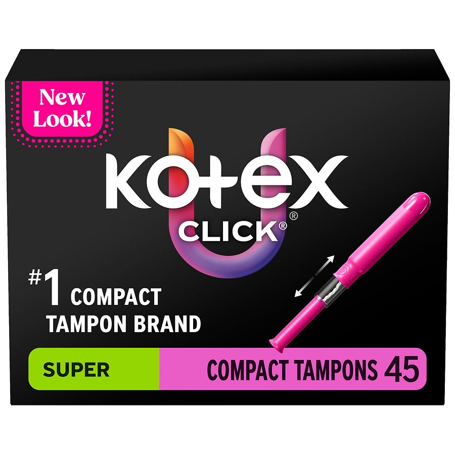 U by Kotex Click Compact Tampons Unscented, Super