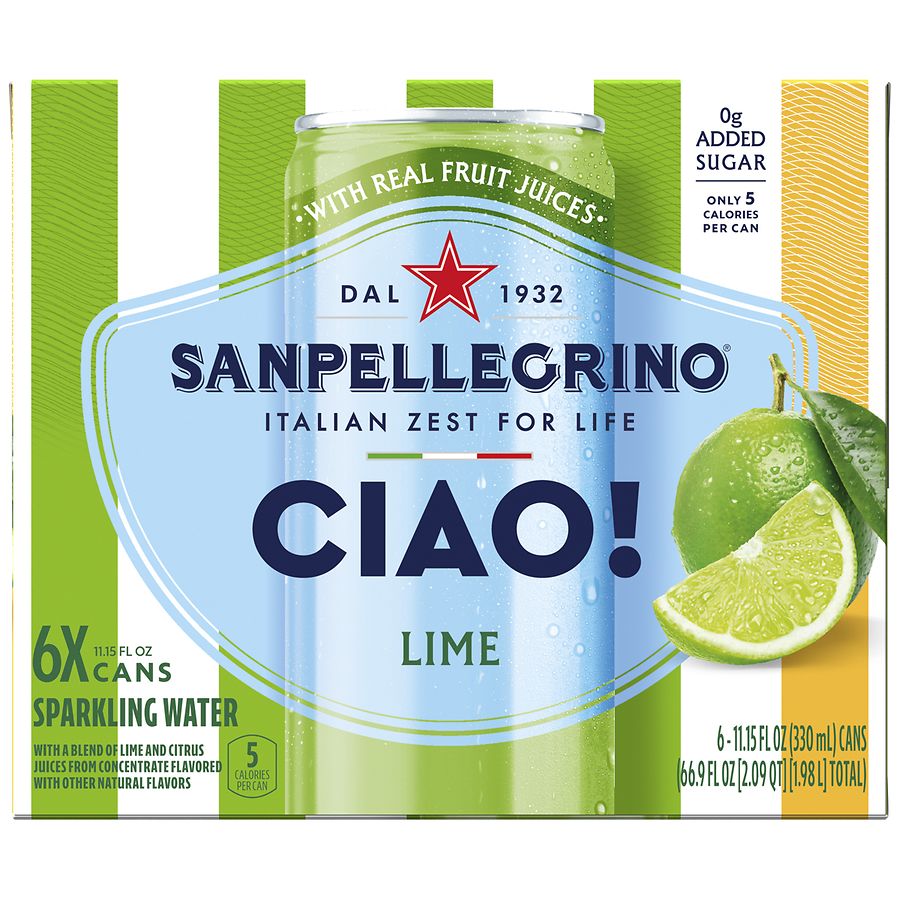 San Pellegrino Ciao! Lime Sparkling Water
