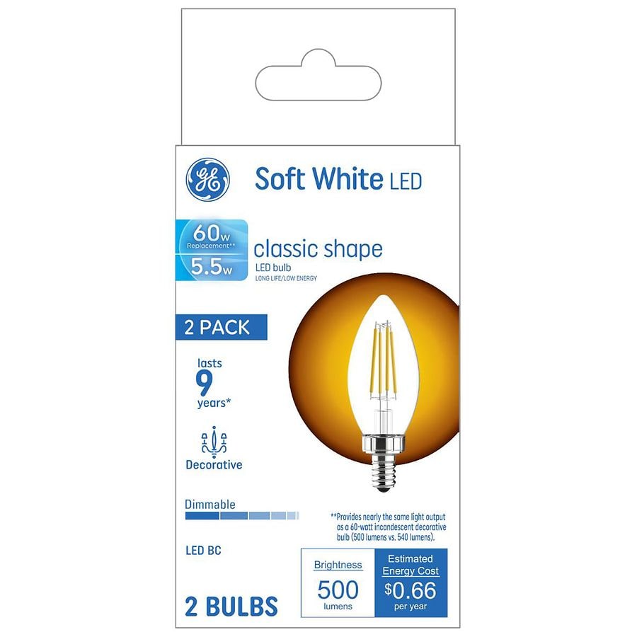 GE Soft White LED Light Bulbs