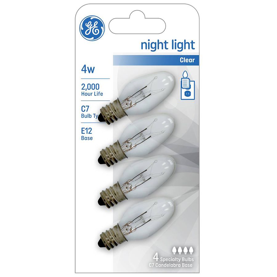GE Night Light Light Bulb Clear
