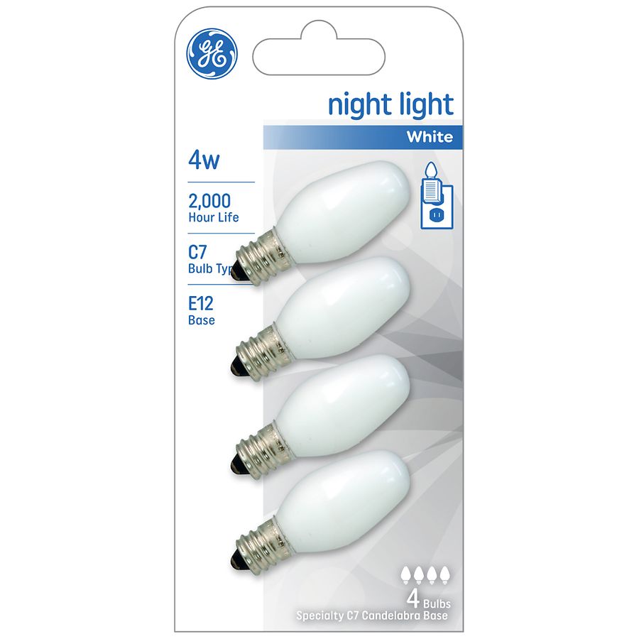 GE Night Light Light Bulb White