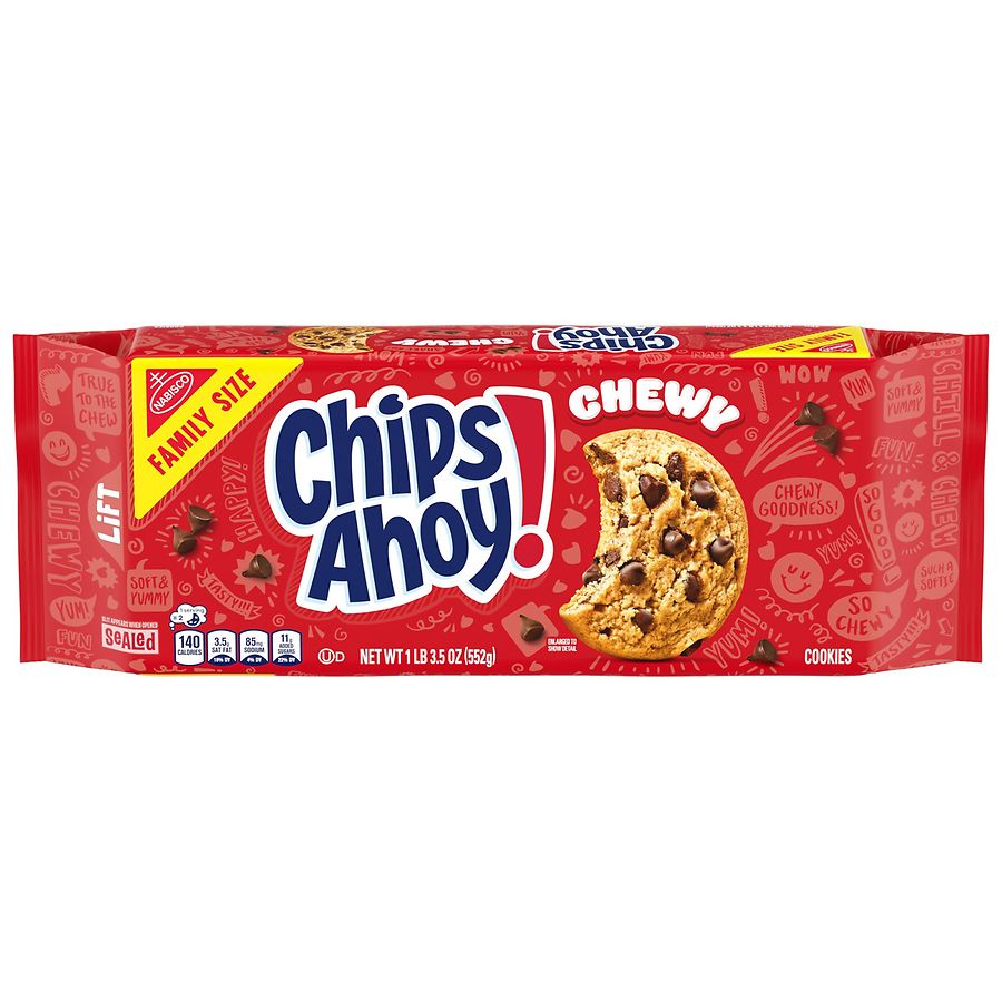 Chips Ahoy Chewy Cookies, Family Size Chocolate Chip | Walgreens