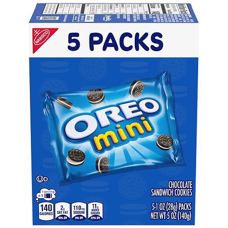 Oreo Minis Chocolate Sandwich Cookies Original - 1.0 oz x 5 pack
