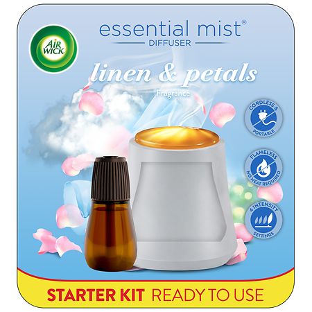 Air Wick Essential Mist Starter Kit Linen & Petals