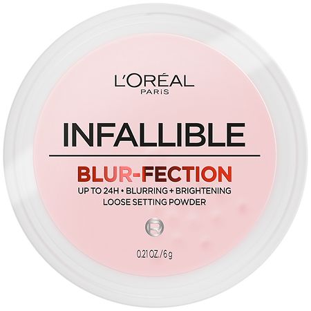 L'Oreal Paris Infallible Blur-Fection, Up To 24H Long-Wear Loose Setting Powder, To Brighten & Blur 05 Deep Pink