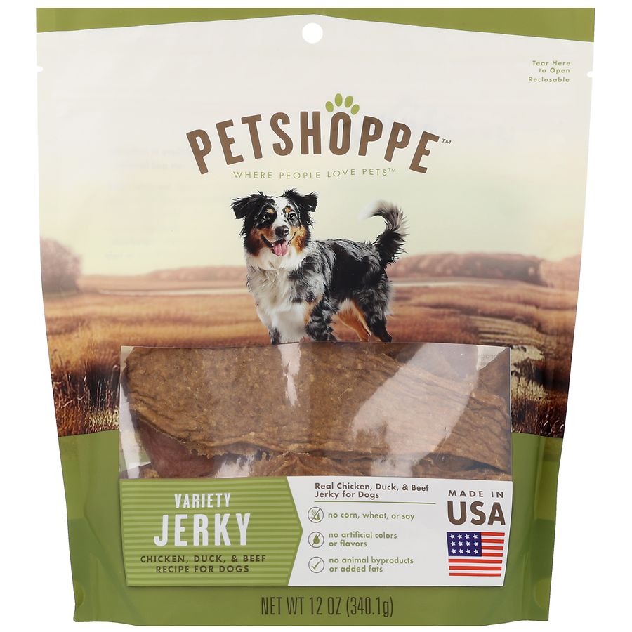 PetShoppe Variety Jerky Chicken, Duck & Beef