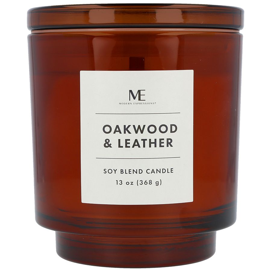 Modern Expressions Soy Blend Candle Oakwood & Leather