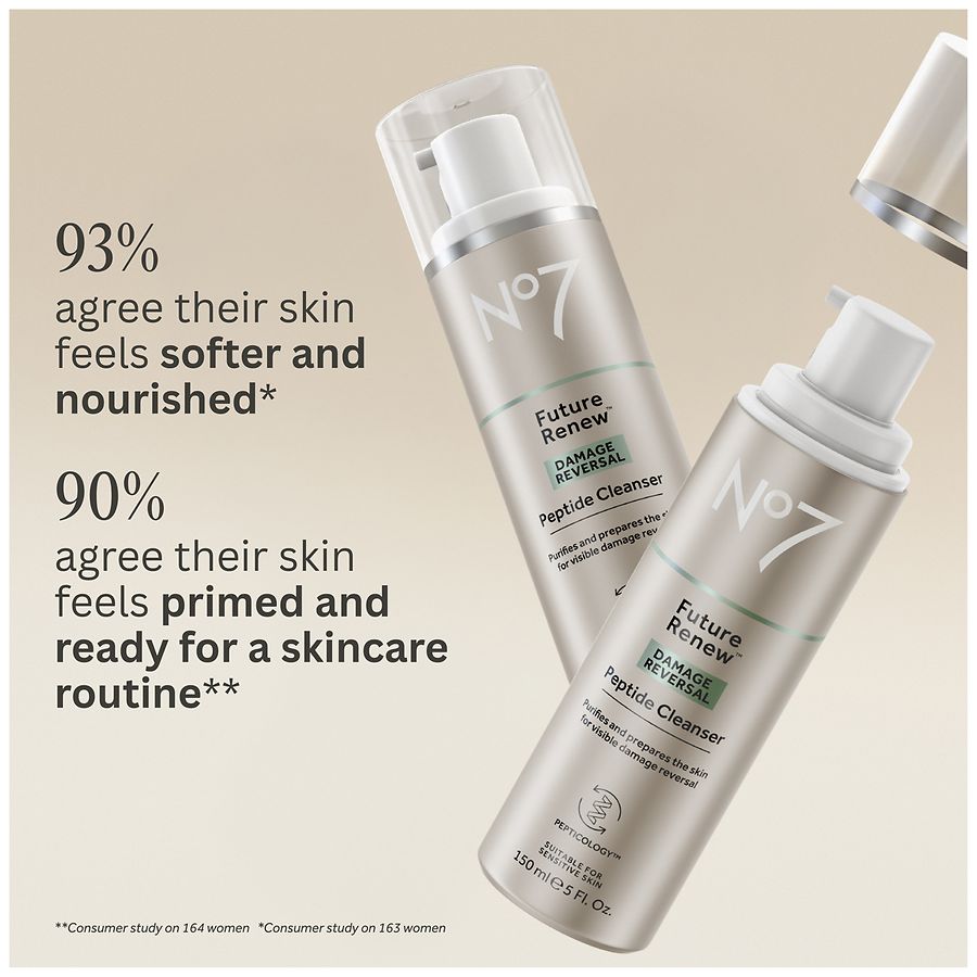 No7 Future Renew Damage Reversal Peptide Cleanser Fragrance Free