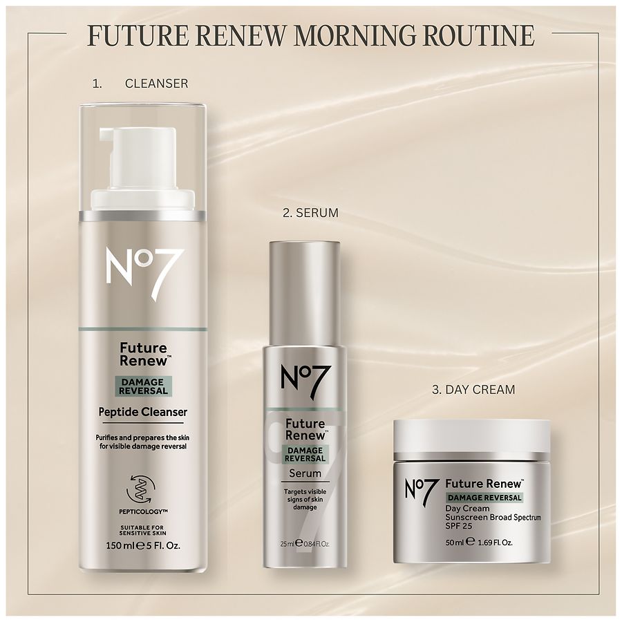 No7 Future Renew Damage Reversal Peptide Cleanser Fragrance Free