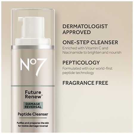 No7 Future Renew Damage Reversal Peptide Cleanser Fragrance Free