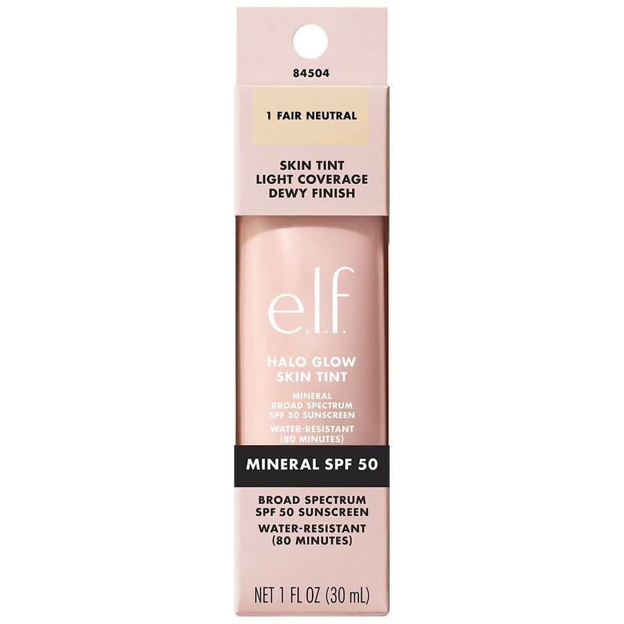 e.l.f. Halo Glow Skin Tint SPF 50, 1 Fair Neutral