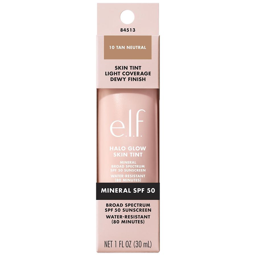 e.l.f. Halo Glow Skin Tint SPF 50 10 Tan Neutral