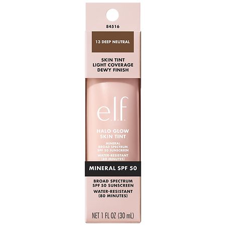 e.l.f. Halo Glow Skin Tint SPF 50 13 Deep Neutral