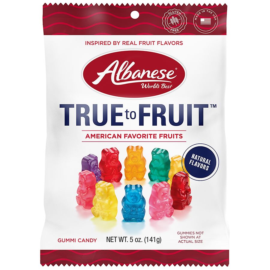 Albanese World's Best True to Fruit, America's Favorite Gummi Candy