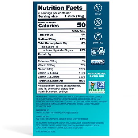 Liquid I.V. Hydration Multiplier Powdered Electrolyte Drink Mix Orange Vanilla Dream
