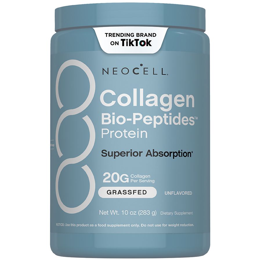 neocell collagen glutathione NeoCell Collagen Bio-Peptides Protein Powdered Dietary Supplement Unflavored