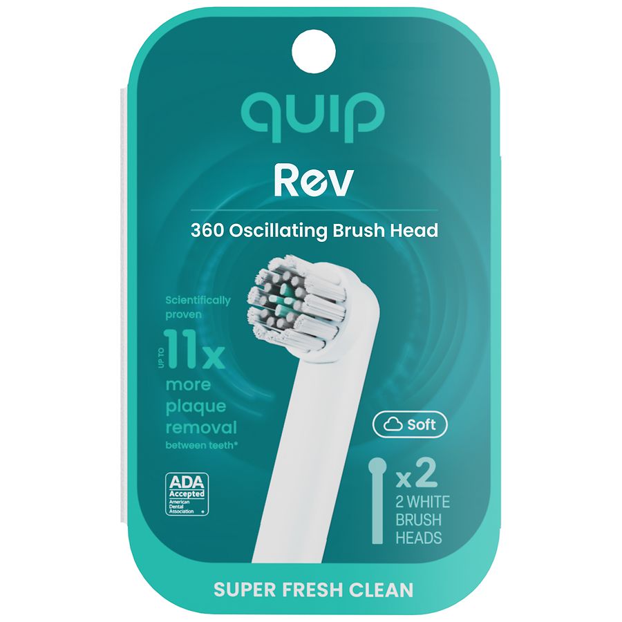 quip Rev Oscillating Brush Head Refill Soft White