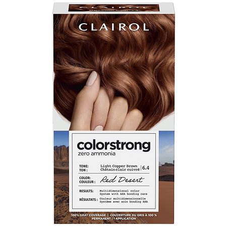 Purity Products Zero Ammonia Permanent Hair Color Kit 6.4 Light Copper Brown Red Desert