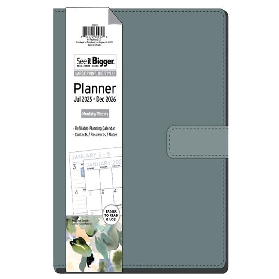 See It Bigger Medium Padfolio 18 Month Planner