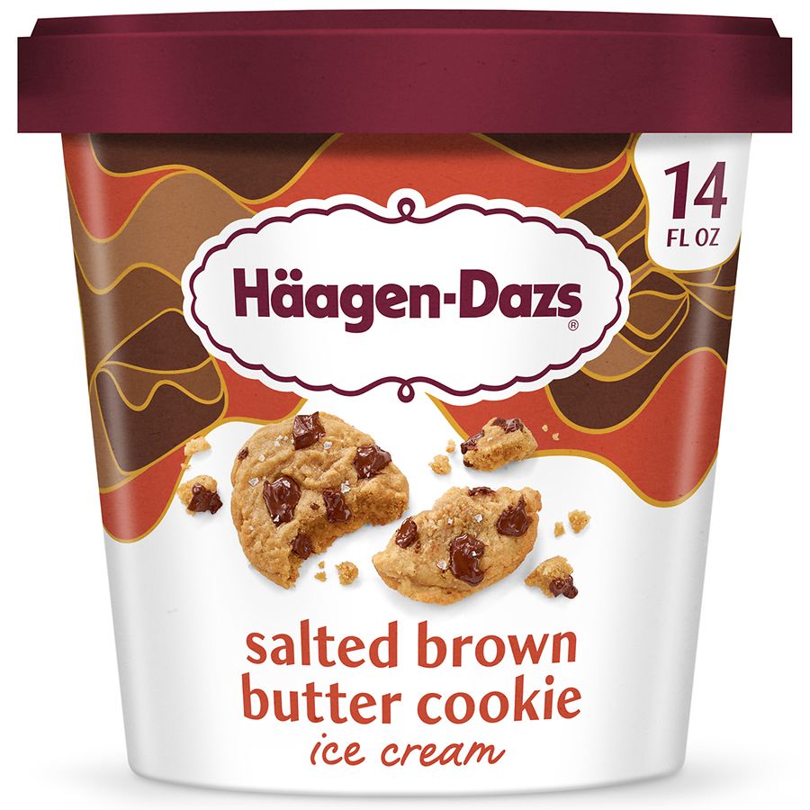 Haagen Dazs Ice Cream Salted Brown Butter Cookie