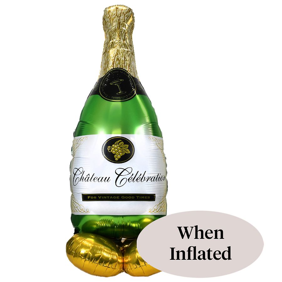 Anagram Air Filled Balloon, Wine Bottle 24 x 60 in