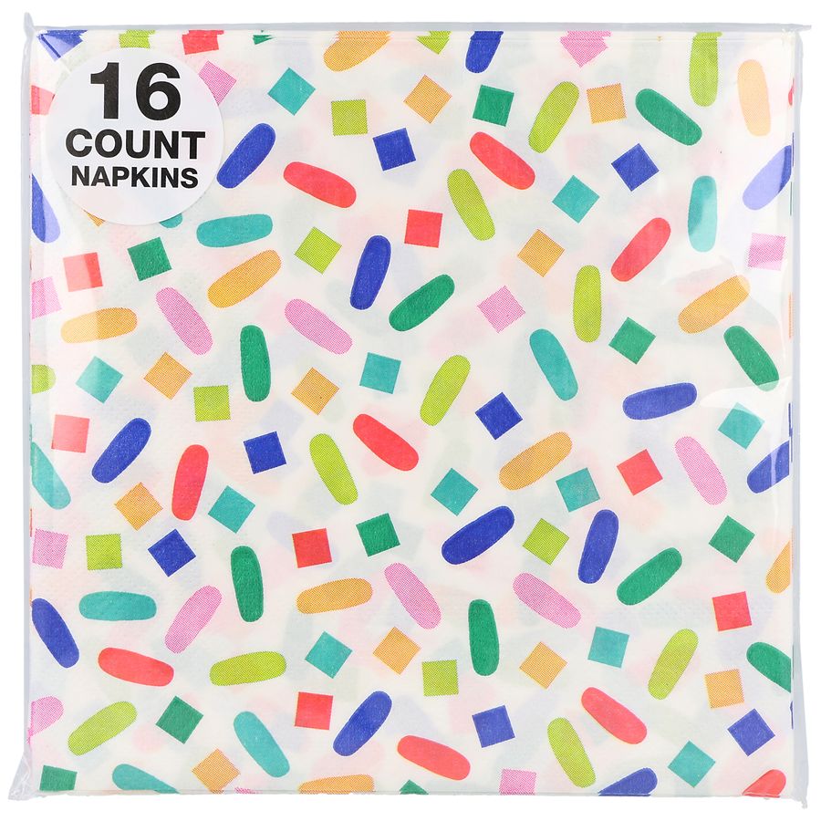 Festive Voice Lunch Napkins Confetti