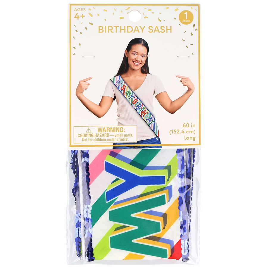Festive Voice Birthday Sash